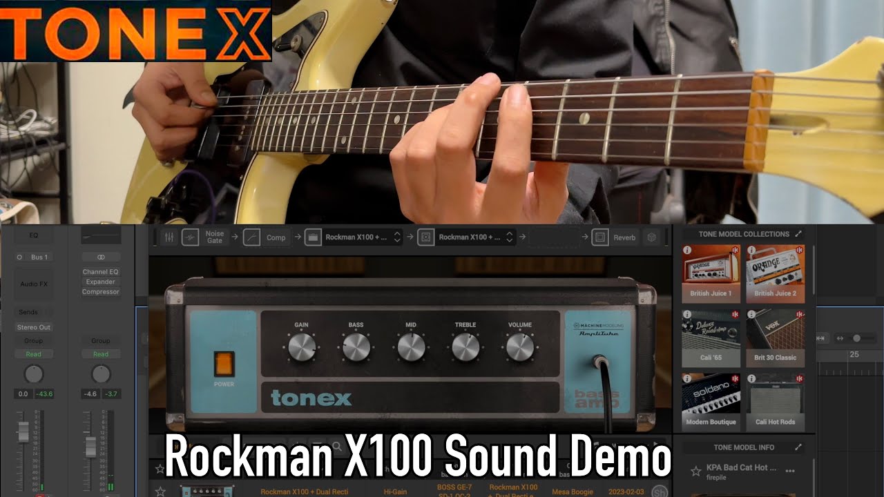 "Wellbalanced sound" TONEX Rockman X100 Sound Demo YouTube