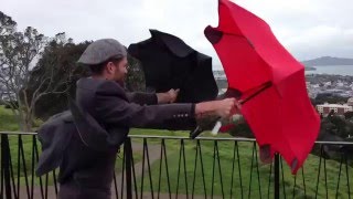 Испытание бурей. Blant - самый надежный зонт.(, 2016-02-17T19:51:25.000Z)