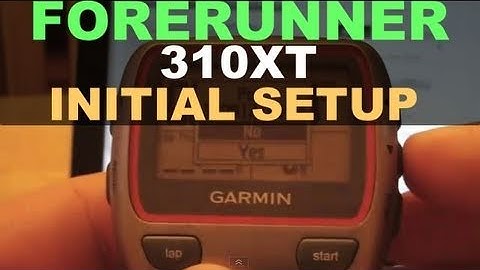 Garmin Forerunner 310 XT - Initial Setup & Garmin Connect Mac & User Profile