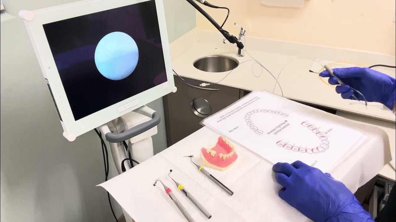 Periodontal Endoscopy Bench Training "Perioscopy Training With Explorer