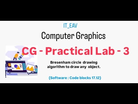 Cg Practical : 3 Bresenham circle drawing algorithm - YouTube