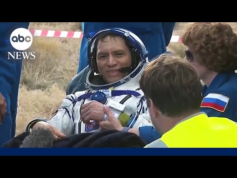 NASA astronaut breaks record for time spent in space upon returning to Earth | ABC News