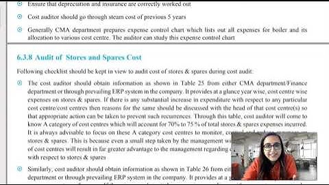 COST AUDIT PROGRAMME | AUDIT WORKING PAPERS  | CMA FINAL | #cma #cmafinal #cmacourse