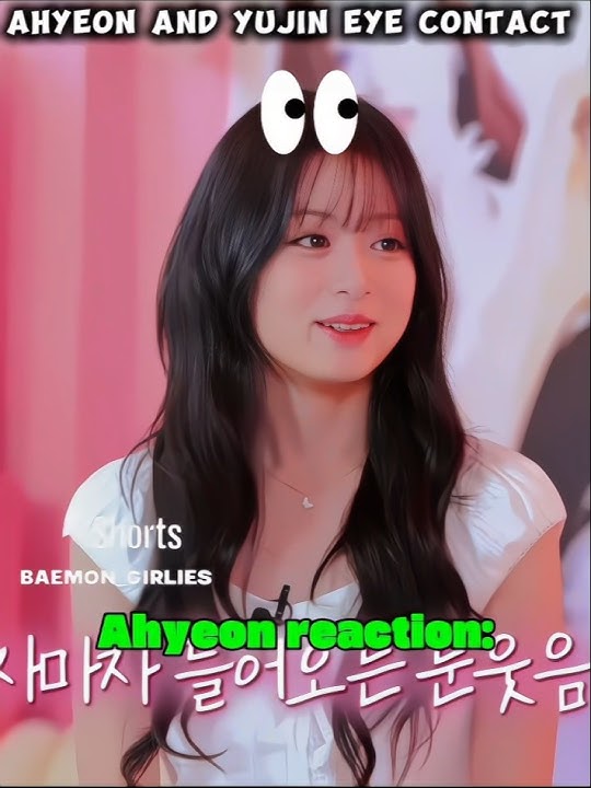 When ahyeon met her bias yujin #babymonster #shorts #fyp #ahyeon #yujin