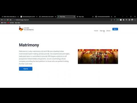 Matrimony  React App