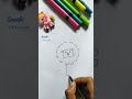 Easy Drawing Tricks || Sheep Drawing With A Circle #creativeart #satisfying #shorts #trending #viral