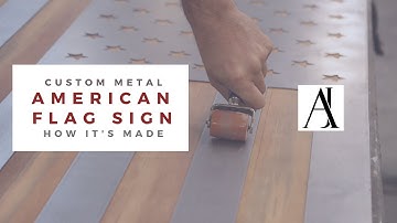 Custom Metal American Flag Sign | How it