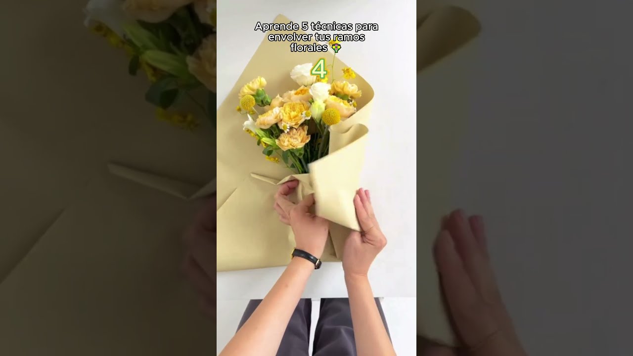 5 Forma se doblar Papel Koreano para envolver Flores   #ramos #bouquettutorial #floristas