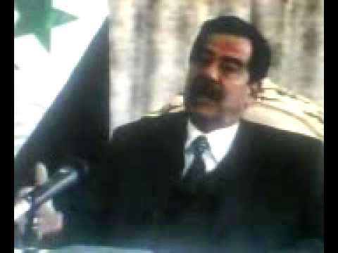 صدام حسين كرهناك لكن اليوم عرفناك فعذرا