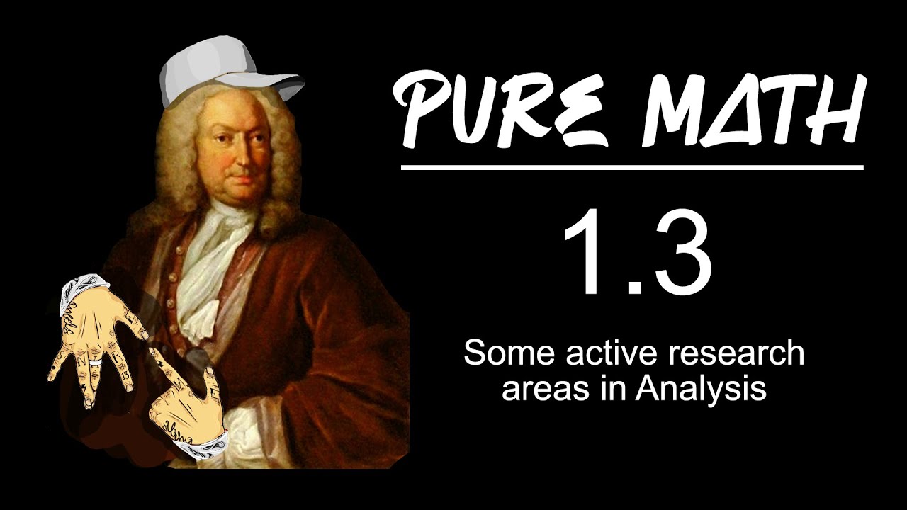 Pure Math 1 3 Some Active Research Areas In Analysis YouTube