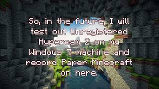 Paper Minecraft on Unregistered HyperCam 2