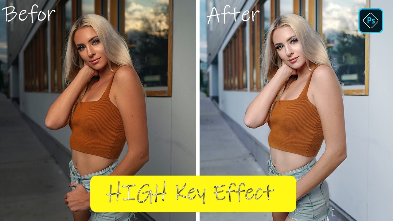 High-Key Effect Simple to Create Step By Step In Photoshop - YouTube