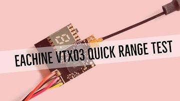 Eachine VTX03 range testing, my Devo 10 threw in the towel first