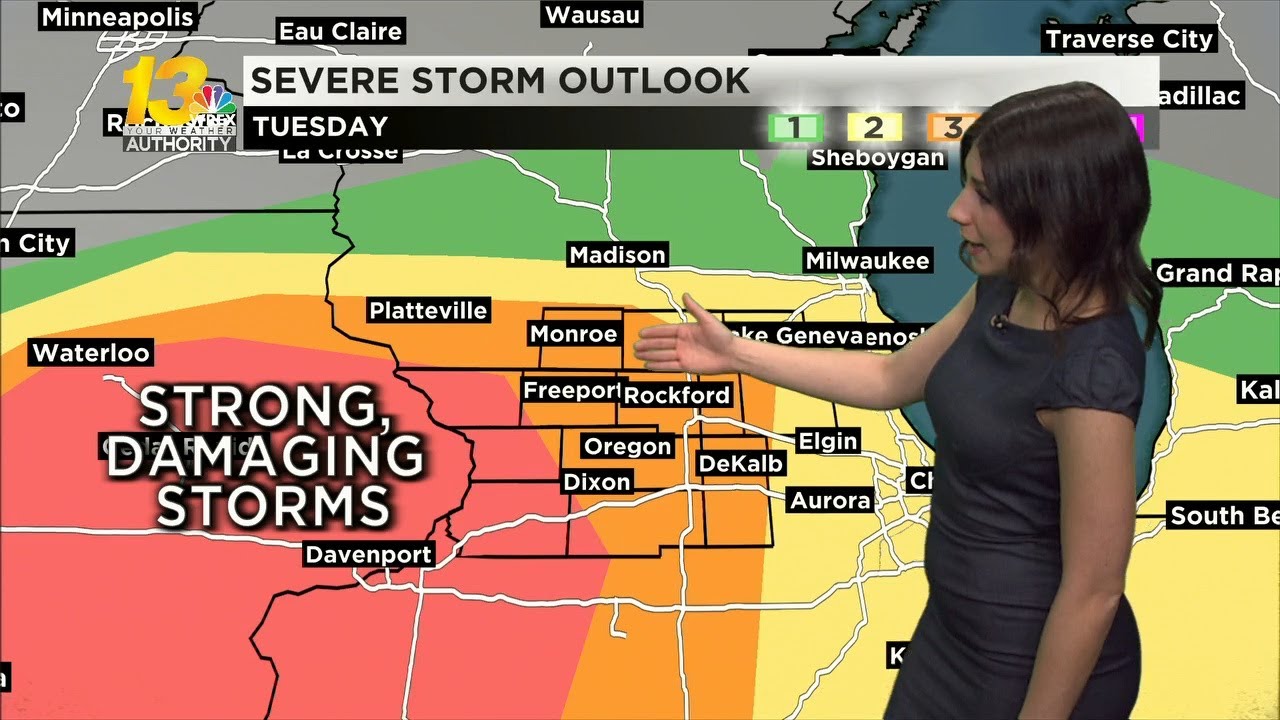 A few scattered showers will move through today - YouTube