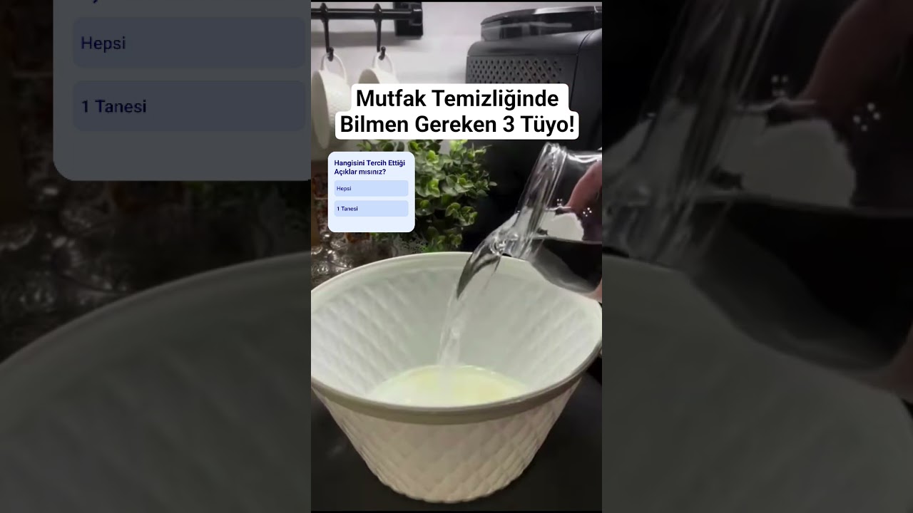 Mutfak Temizliğinde Bilmen Gereken 3 Tüyo! #bilgi #tarif #tarif #yemektarifleri #temizlik #doğal Mutfak Temizliğinde Bilmen Gereken 3 Tüyo! #bilgi #tarif #tarif #yemektarifleri #temizlik #doğal