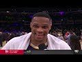 Russell Westbrook (25 Pts Triple-Double) after Lakers beat Heat 120-117 in OT