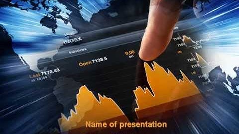 Stock Market Rates Analysis PowerPoint Template by PoweredTemplate.com