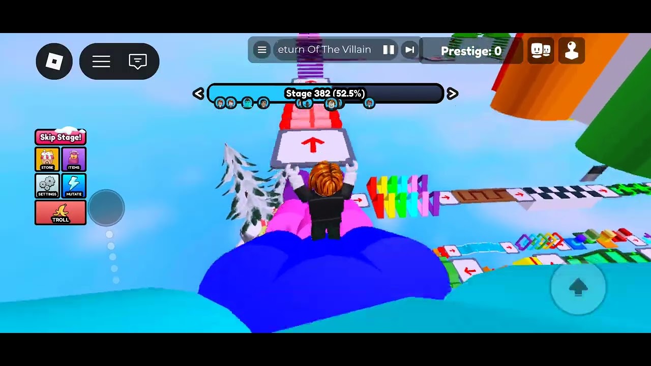 Playing a roblox mega obby until I get mad