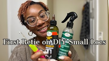 First Retie on DIY Microlocs | No Grid Pattern