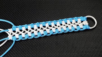 How to tie easy knot pattern # Paracord/Macrame #17