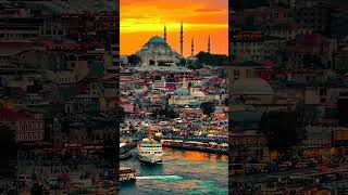 Is This the Most Beautiful Sunset in the World? ✨ Istanbul, Turkey #shorts