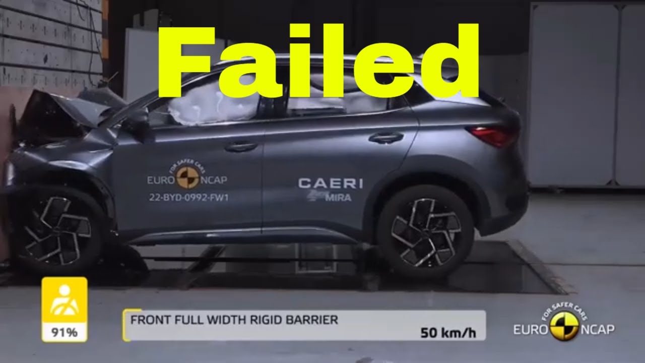 BYD AUTO3 Failed , EuroNCAP אטו 3 נכשל במבחן - YouTube