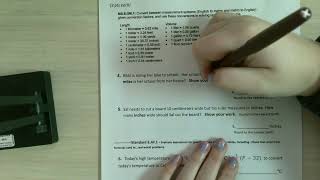 Unit 7A Math Test Read Aloud Video