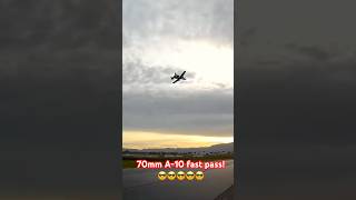 Early Morning is the best for a low pass w/RC FMS 70mm A-10 v! #best #low #a10 #rcjet #no #morning
