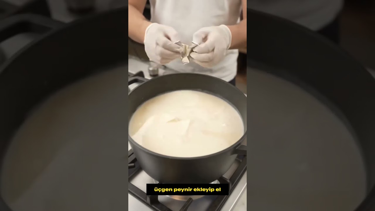 Pratik Yemek Tarifi: Kaynar Suda Tereyağlı Krem Peynir Yapımı #Shorts