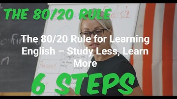 The 80/20 Rule for Learning English – Study Less, Learn More