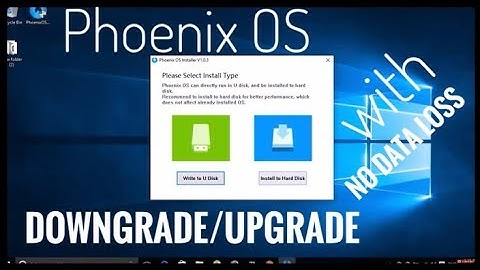 Phoenix OS 🔥 ( Upgrade/Downgrade Without Losing Data)