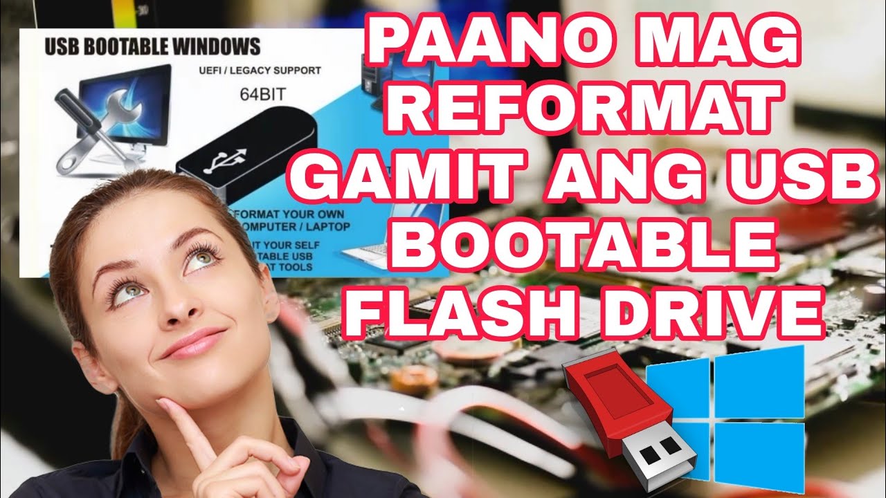 how-to-install-windows-10-from-a-usb-flash-drive-tagalog-youtube