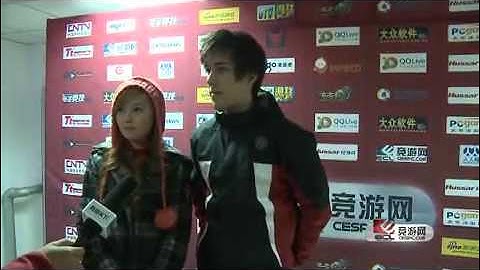 Warcraft 3 - video interview with Grubby at ECL in China