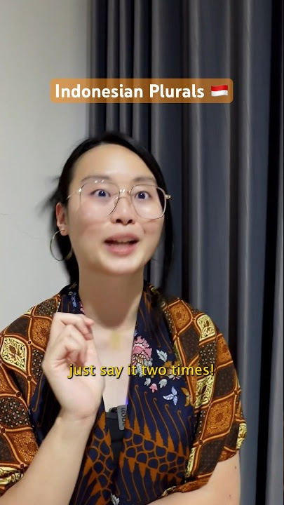 Indonesian plurals be like: just say it twice 😉🇮🇩 #language #bahasaindonesia #skit #indonesian