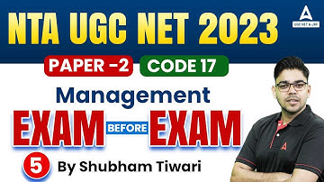 UGC NET 2023 | Paper 2 Management | Exam Before Exam By Shubham Tiwari