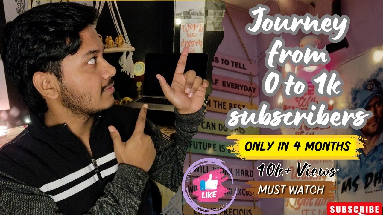 0 to 1k subscribers journey,|5/50| 🙌🥰 . - YouTube