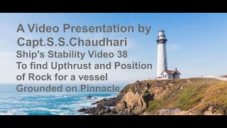 Ship's Stability Video 38 - To find Upthrust & Position of Rock for a vessel grounded on Pinnacle