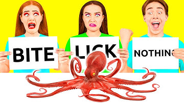 Bite, Lick or Nothing Challenge #2 | Prank Wars by TeenChallenge