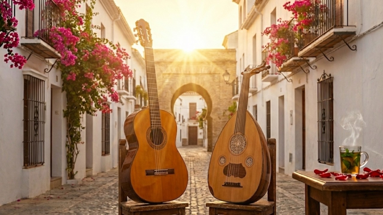 1 Hour Relaxing Arabic Oud & Spanish Guitar | Light & Shimmering Instrumental Fusion 🕊️ (Synergy 06)