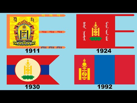 Flag of Mongolia : Historical Evolution (with the national anthem of Mongolia)