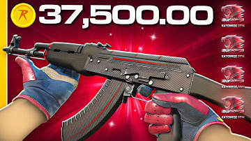 INSANE $37500 AK-47 UNBOXING ON CSGOROLL!?