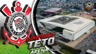 ⚽ Neo Quimica Arena - Itaquera começõu a limpeza Parte 2 #corinthians #timão #vaicorinthians #drone