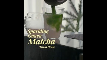 ✨ Sparkling Guava Matcha – A Refreshing & Healthy Energy Boost! 🍵✨