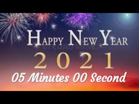 Happy New Year 2021 countdown LIVE  with music (Last 5 minutes in India,GMT +5:30)