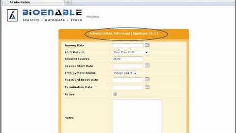 BioEnable SmartSuite HRMS Solution