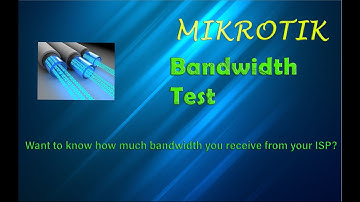 How to know the #Internet Speed you get from your Internet Service Provider(ISP) with #mikrotik