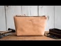 Making a Leather Zipper Pouch