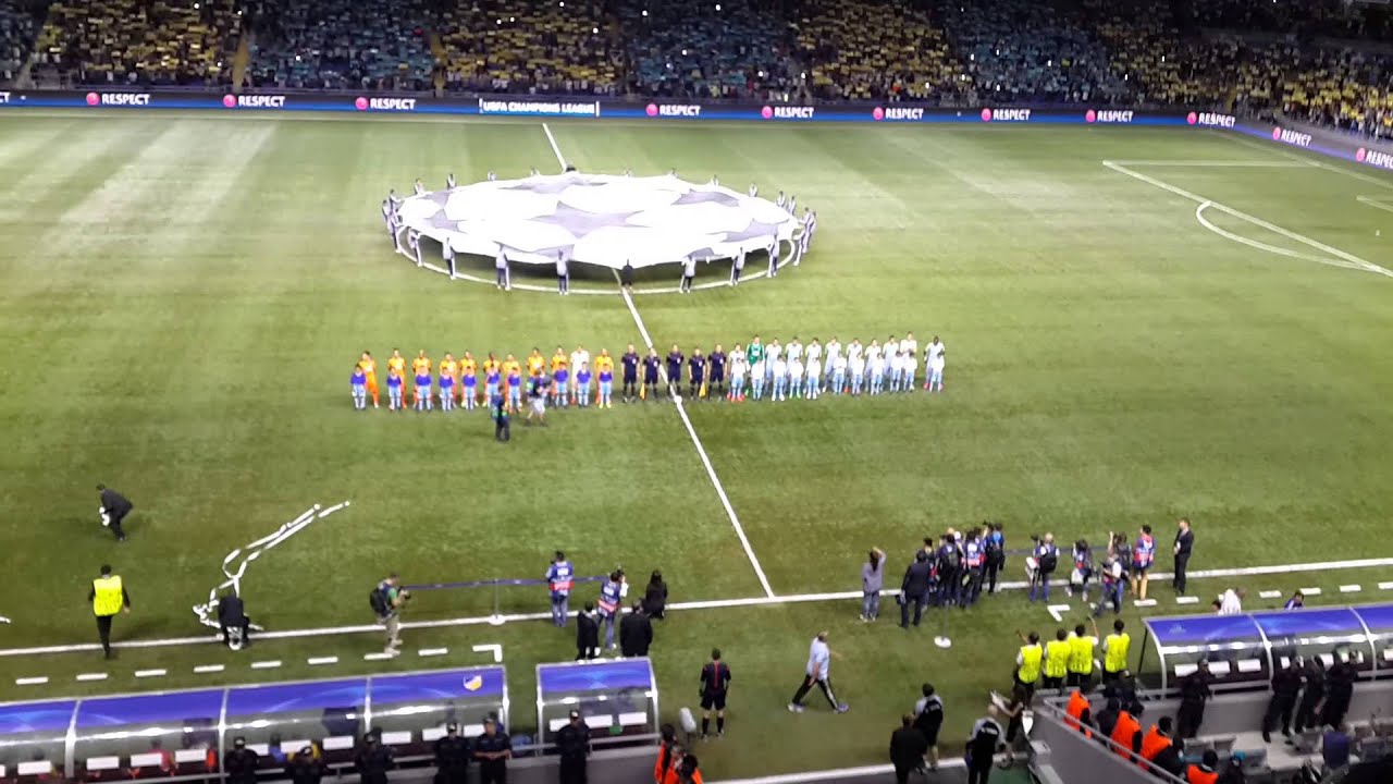 Гимн Лиги Чемпионов на Астана-Арене - YouTube