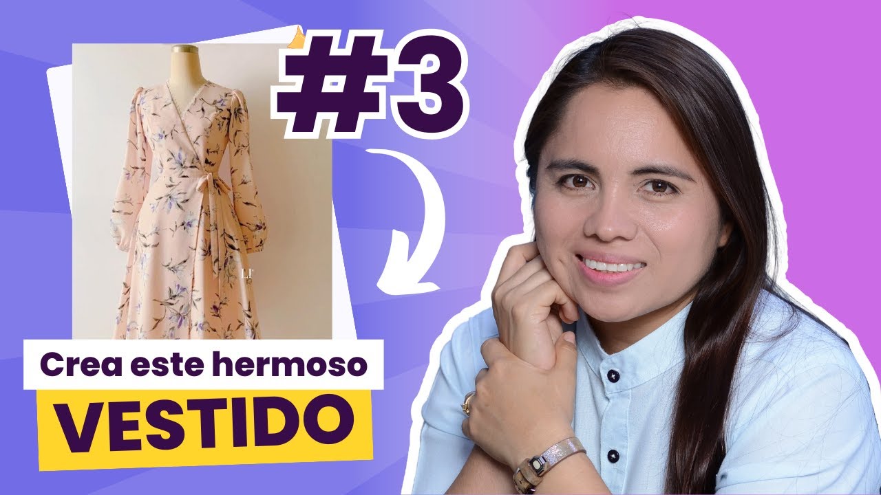Cómo diseñar un ✅VESTIDO CRUZADO✅ #3 como una profesional // con isabel villagomez de Pemium Academy