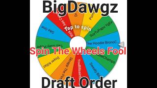 The BigDawgz FF Draft Order 2026
